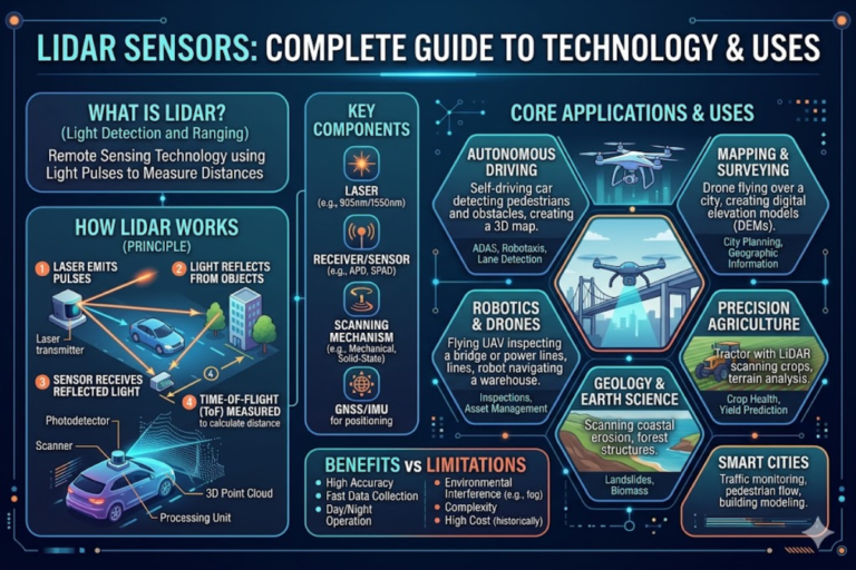 LiDAR Sensors: Complete Guide to Technology & Uses