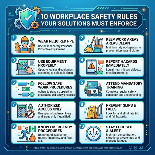 10 Workplace Safety Rules Your Solutions Must Enforce