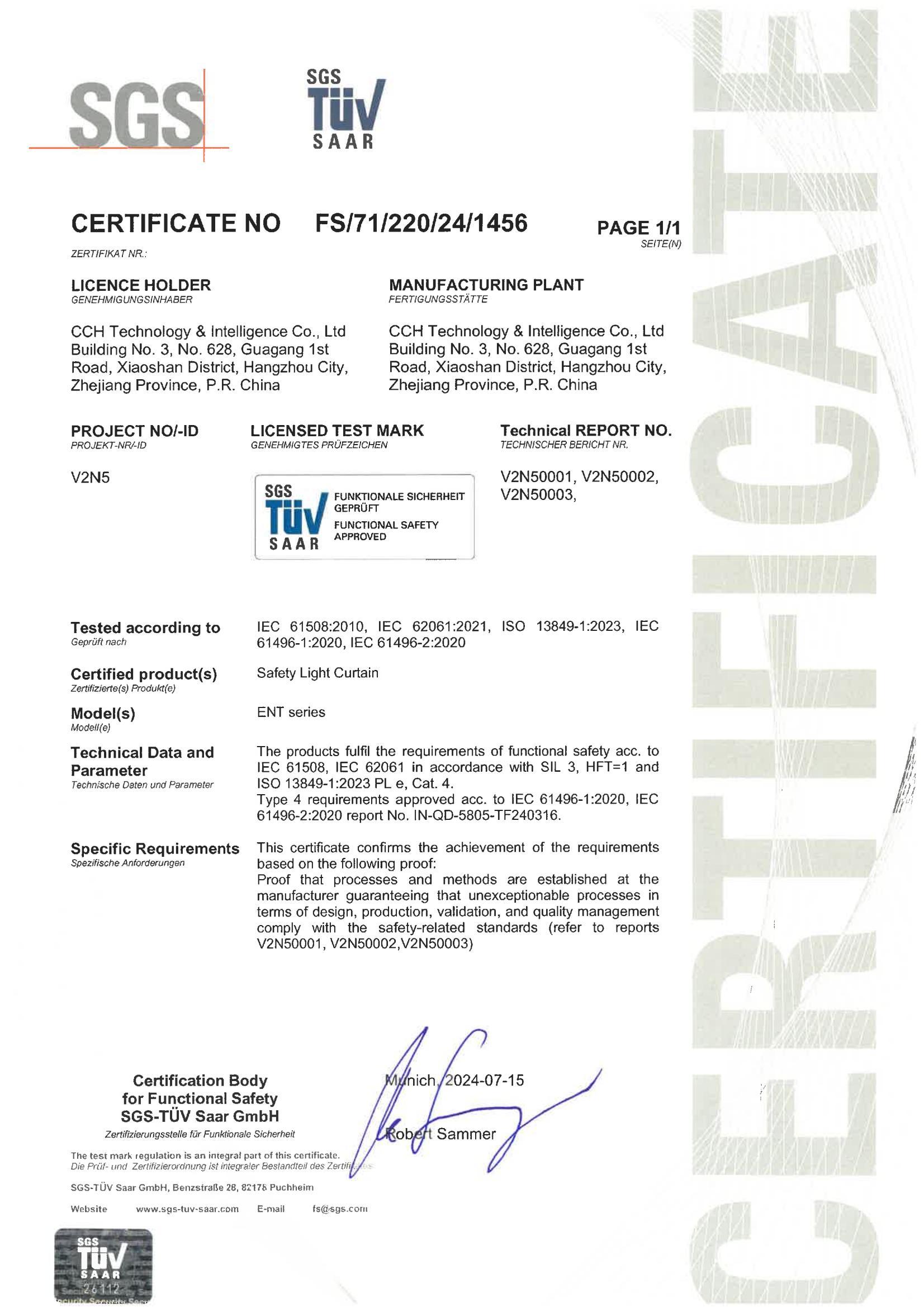TUV Certification