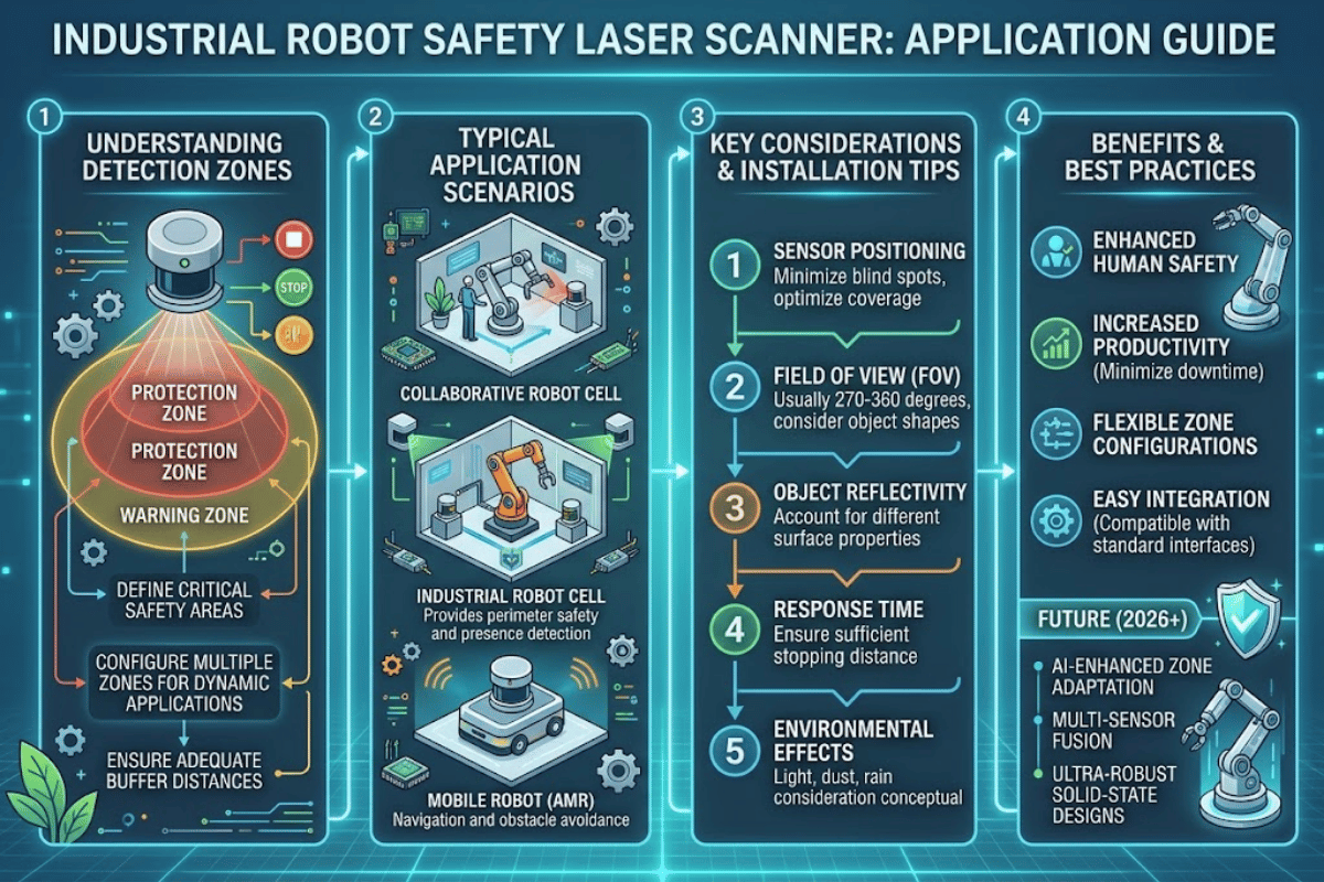 Industrial Robot Safety Laser Scanner: Application Guide - QJKH