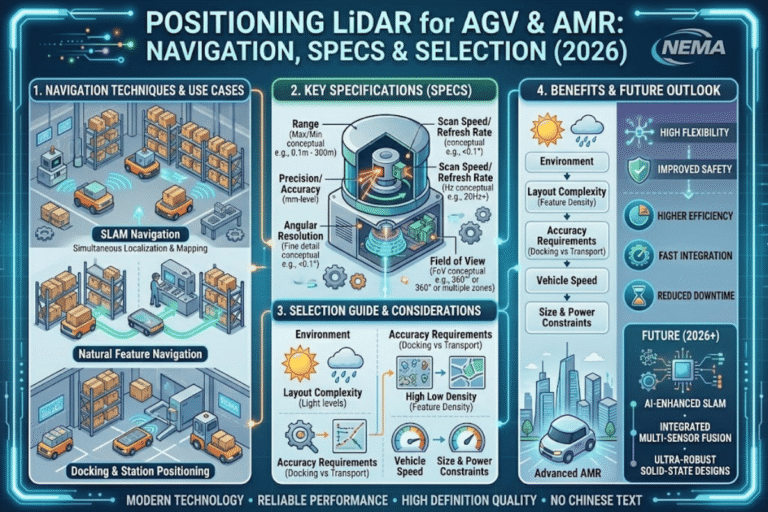 Positioning LiDAR for AGV and AMR Navigation, Specs & Selection [2026]