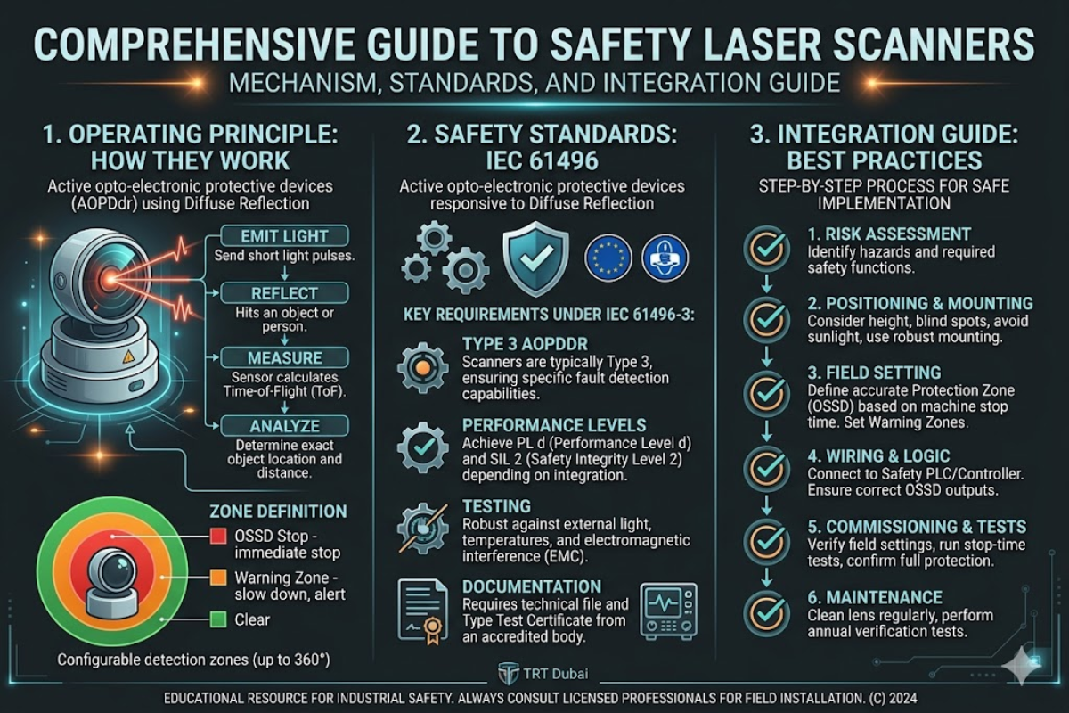 Safety Laser Scanners: How They Work, IEC 61496 Standards, and ...