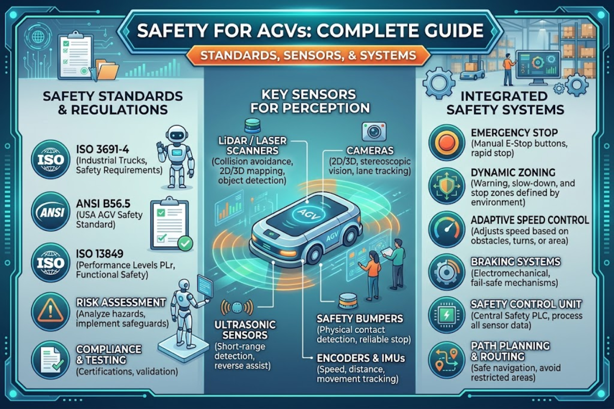 Safety For Agv: Complete Guide to Standards, Sensors & Systems - QJKH