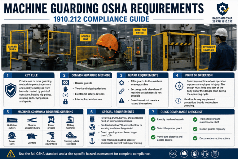 Machine Guarding OSHA Requirements: 1910.212 Compliance Guide