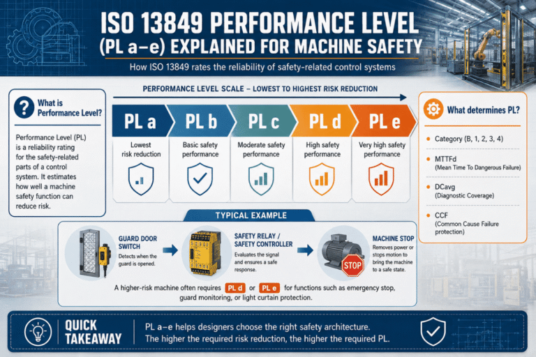 ISO 13849 Leistungsniveau (PL ae) Erklärt für die Maschinensicherheit