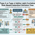 Type 2 vs Type 4 Safety Light Curtains: Risk-Based Selection Decision Tree