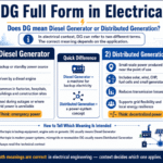 DG Full Form in Electrical: Diesel or Distributed?