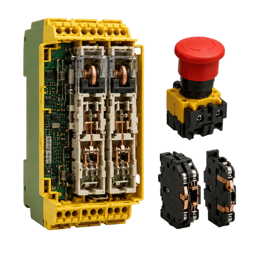 How a Safety Relay Works: Dual-Channel Monitoring and Force-Guided Contacts