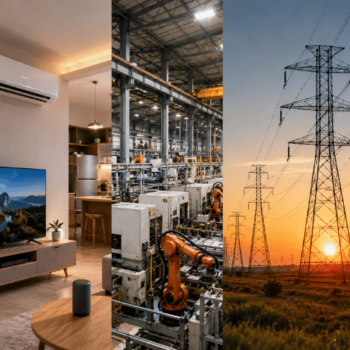 Where AC Power Is Used: Homes, Industry & the Grid
